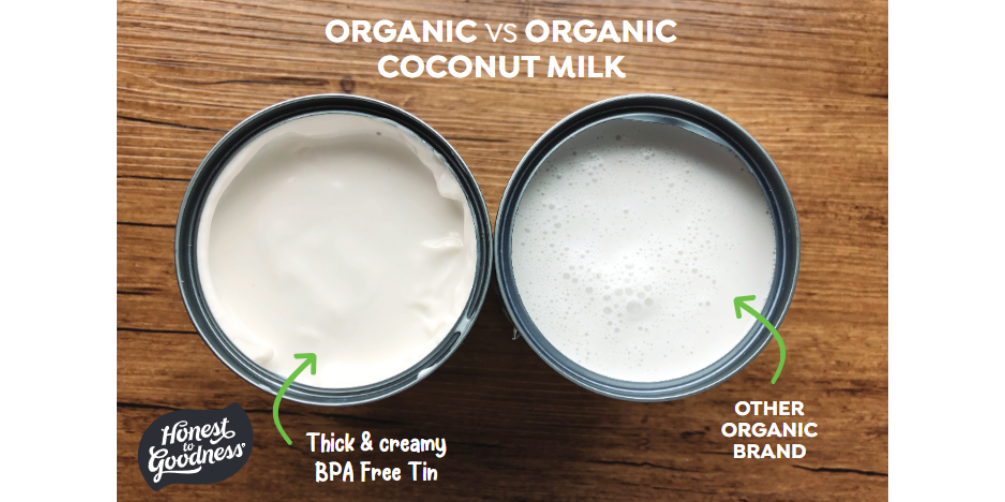 coconut milk honest to goodness comparison