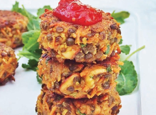 Lentil & Cashew Burgers