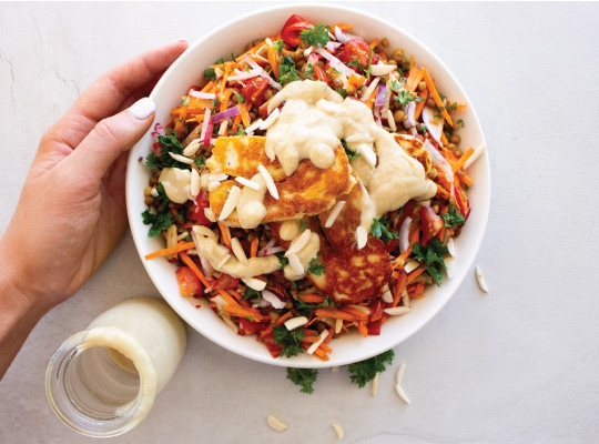 Haloumi & Lentil Summer Salad