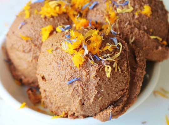 orange cacao mousse