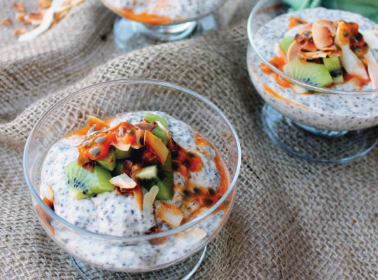 MESQUITE & COCONUT CHIA PUDDING