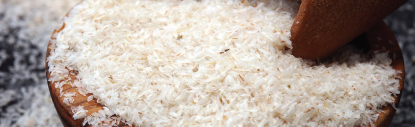 Psyllium husks is a great source of fibre.