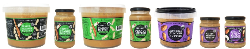 Honest to Goodness Organic Nut Butter Spreads