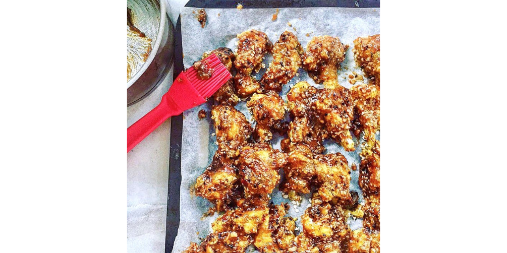 sticky cauliflower wings 