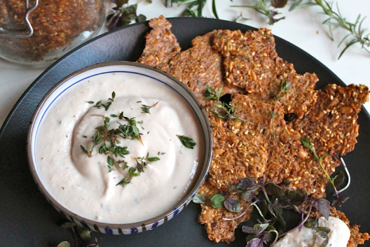 gluten free seed crackers