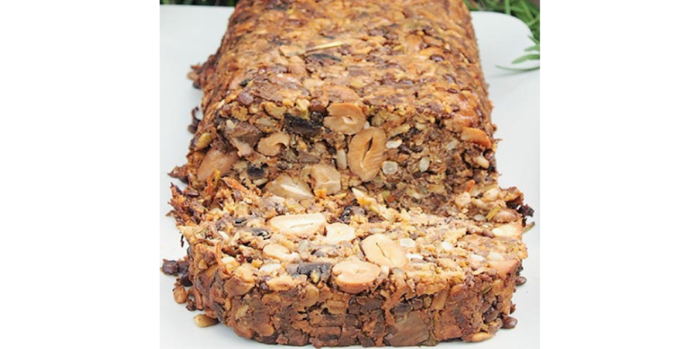 Lentil and cashew loaf