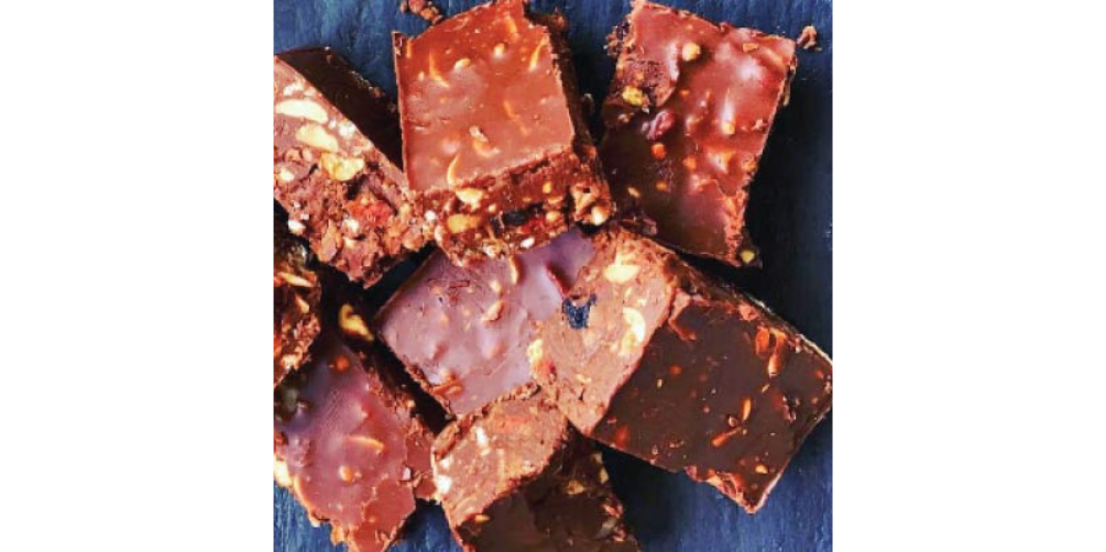 Raw rocky road