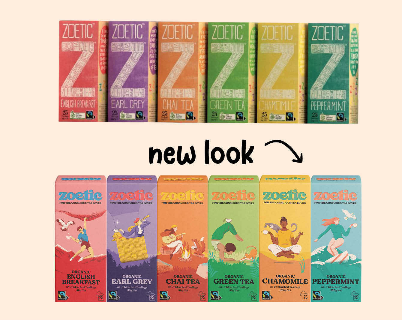 Zoetic New Look Tea Range